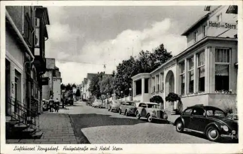 Ak Rengsdorf im Westerwald, Hauptstraße, Hotel Stern, VW Käfer