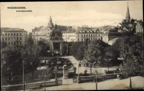 Ak Wiesbaden in Hessen, Kochbrunnen