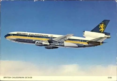 Ak Britisches Passagierflugzeug, British Caledonian Airways, McDonnell Douglas DC10-30