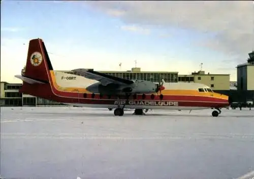 Ak Passagierflugzeug, Air Guadeloupe, Fairchild Ind. F-27J F-GBRT