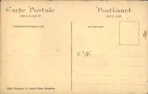 Ak Bruxelles Brüssel, Expo 1910, Quadriga am Haupteingang