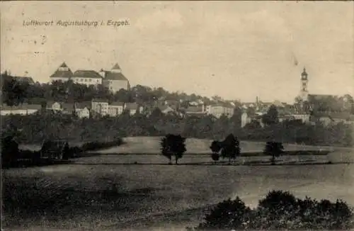 Ak Augustusburg im Erzgebirge, Gesamtansicht, Schloss Augustusburg