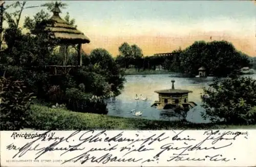 Ak Reichenbach im Vogtland, Stadtpark