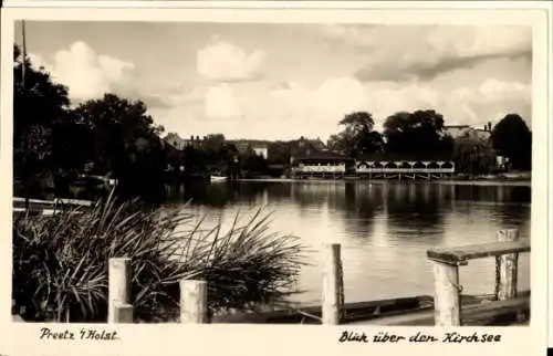 Ak Preetz in Holstein, Blick über den Kirchsee