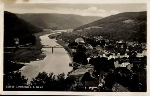 Ak Bad Karlshafen an der Oberweser Hessen, Gesamtansicht