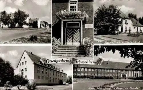 Ak Quakenbrück, Haus Merschland, Olympia-Theater, Schlaraffia-Werke, Artlandstraße, Postschule