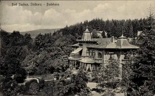 Ak Bad Sachsa im Harz, Badehaus