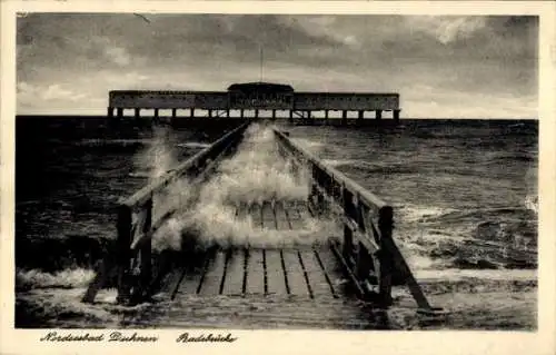 Ak Nordseebad Duhnen Cuxhaven, Radebrücke