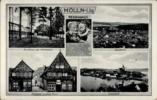 Ak Mölln im Herzogtum Lauenburg, Kurhaus am Schmalsee, Museum, altes Haus, Till Eulenspiegel