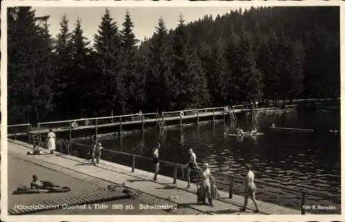 Ak Oberhof im Thüringer Wald,  Schwimmbad