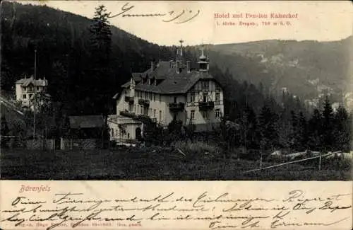 Ak Bärenfels Altenberg im Erzgebirge, Hotel und Pension Kaiserhof