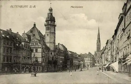 Ak Altenburg in Thüringen, Marktplatz