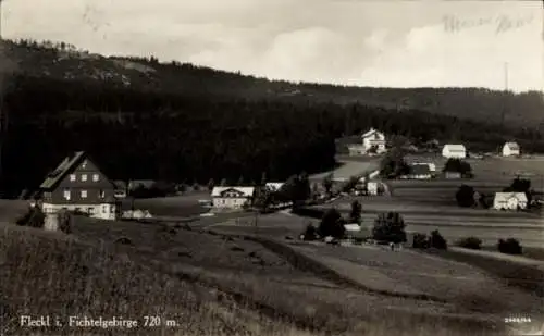 Ak Fleckl im Fichtelgebirge Warmensteinach Oberfranken, Teilansicht