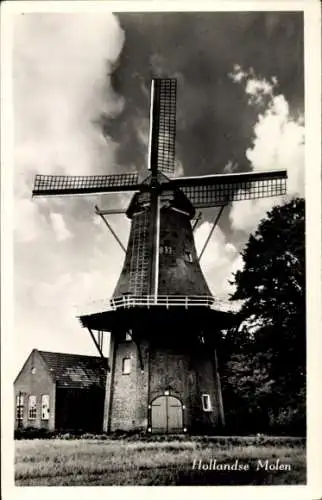 Ak Holländische Windmühle