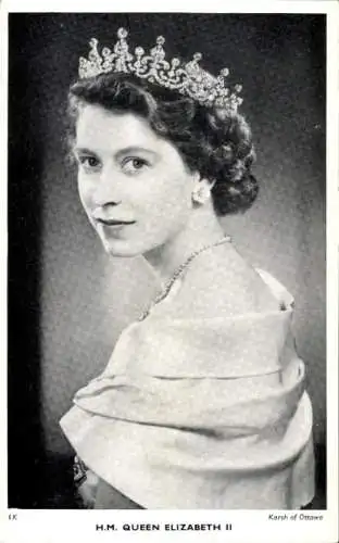 Ak Königin Elizabeth II, Portrait