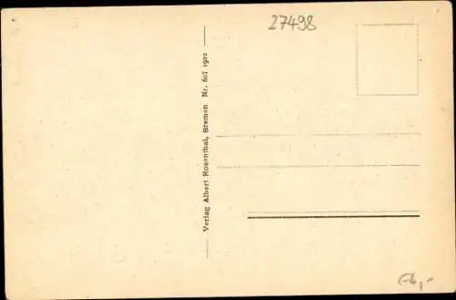 Ak Helgoland in Schleswig Holstein, Treppe zum Oberland