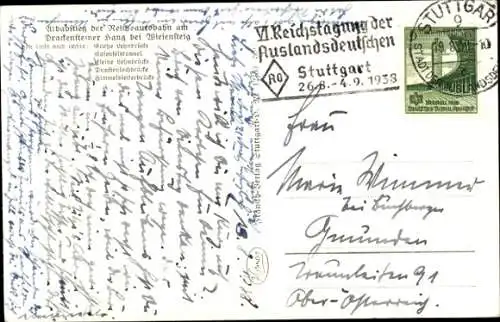 Ak Wiesensteig in Württemberg, Reichsautobahn Stuttgart Ulm, Albabstieg am Drachensteiner Hang