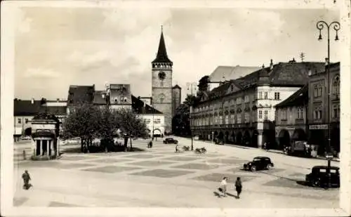 Ak Jičín Jitschin Region Königgrätz, Namesti