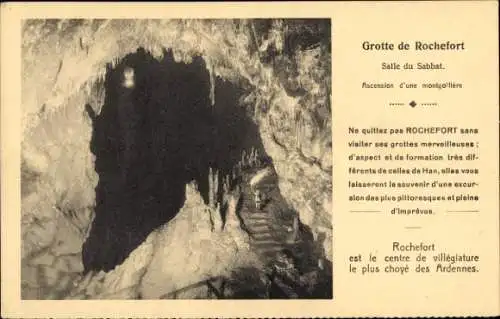 Ak Rochefort Wallonien Namur, Höhle von Rochefort, Sabbath-Raum