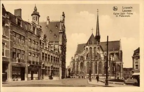 Ak Louvain Leuven Flämisch-Brabant, St. Peter-Kirche