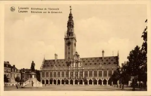 Ak Louvain Leuven Flämisch-Brabant, Universitätsbibliothek