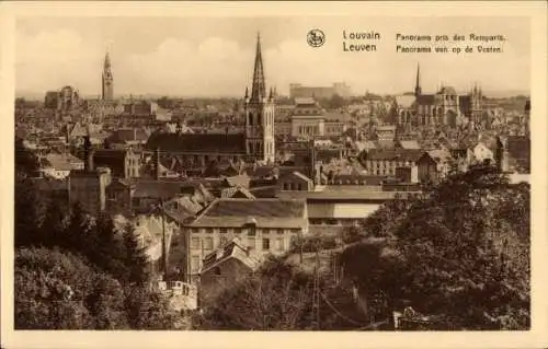 Ak Louvain Louvain Flämisch-Brabant, Panorama aufgenommen von den Stadtmauern