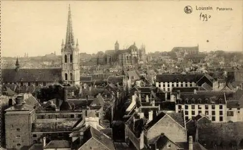 Ak Louvain Leuven Flämisch Brabant, Panorama, Kirche