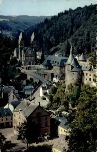 Ak Clervaux Clerf Luxembourg, Gesamtansicht