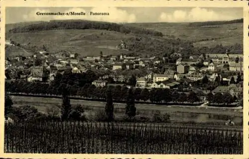 Ak Grevenmacher Luxemburg, Panorama