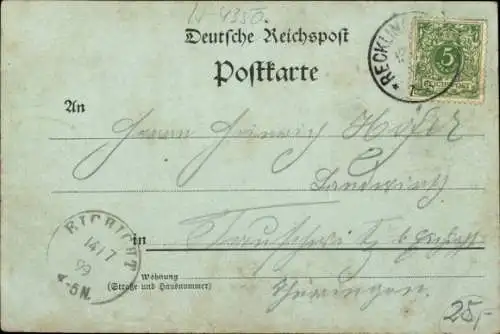 Mondschein Ak Recklinghausen im Ruhrgebiet, Zeche General Blumenthal