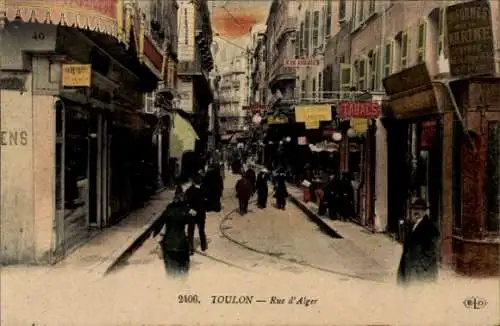 Ak Toulon Var, Rue d’Alger