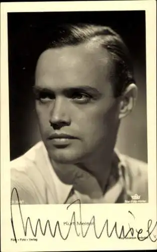 Ak Schauspieler Kurt Meisel, Portrait, Autogramm