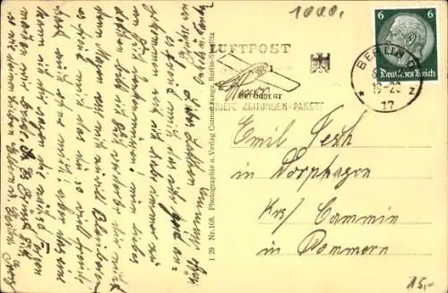 Ak Berlin Neukölln, Bergstraße, Kirche, Pelzwarengeschäft