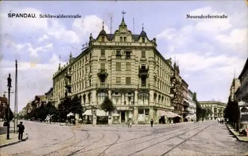 Ak Berlin Spandau, Schönwalderstraße, Neuendorferstraße