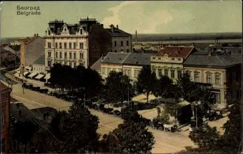 Ak Belgrad Serbien, Straßenpartie