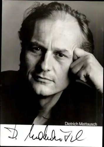 Ak Schauspieler Dietrich Mattausch, Portrait, Autogramm