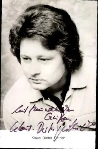 Ak Schauspieler Klaus Dieter Pittrich, Portrait, Autogramm
