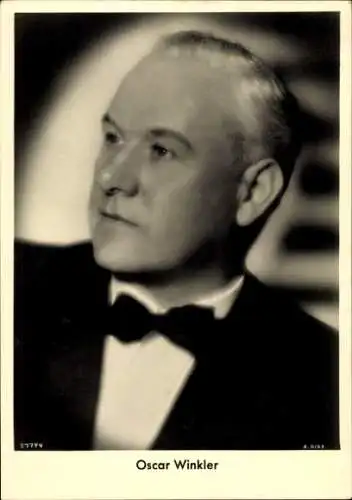 Ak Schauspieler Oscar Winkler, Portrait, Autogramm