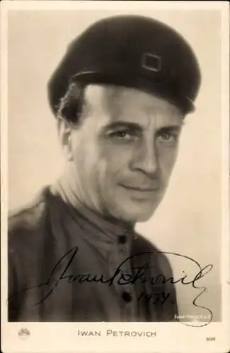 Ak Schauspieler Iwan Petrovich, Portrait, Autogramm