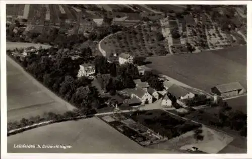 Ak Enzweihingen Vaihingen an der Enz, Leinfelden, Fliegeraufnahme
