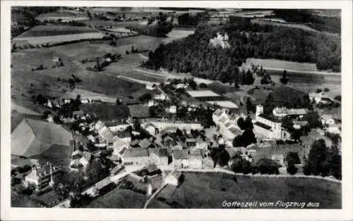 Ak Gotteszell in Niederbayern, Fliegeraufnahme