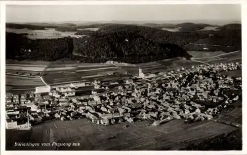 Ak Burladingen in der Schwäbischen Alb, Fliegeraufnahme