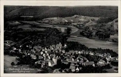 Ak Diefenbach Sternenfels in Baden-Württemberg, Fliegeraufnahme