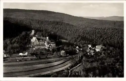 Ak Waldhausen Lorch im Remstal Württemberg, Elisabethenberg, Fliegeraufnahme