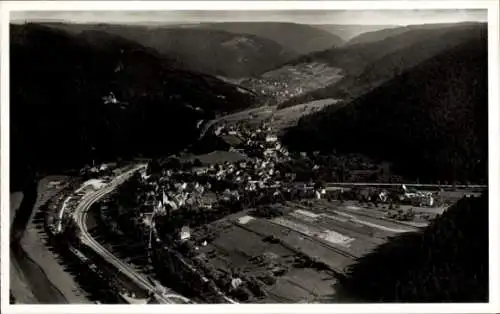 Ak Unterreichenbach im Schwarzwald, Fliegeraufnahme