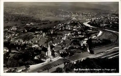 Ak Bad Rotenfels Gaggenau im Murgtal, Fliegeraufnahme