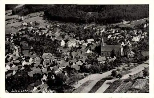 Ak Sulz Lahr im Schwarzwald, Fliegeraufnahme