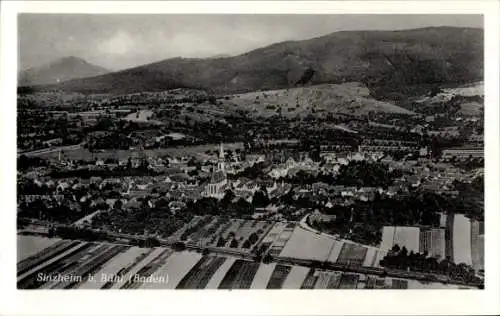 Ak Sinzheim in Baden, Fliegeraufnahme