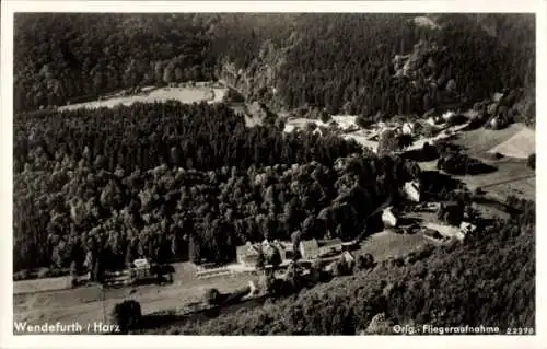 Ak Wendefurth Thale im Harz, Fliegeraufnahme