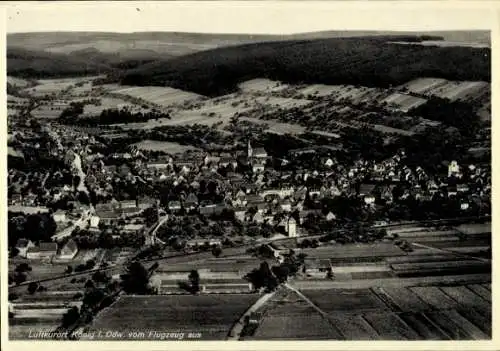 Ak Bad König im Odenwald Hessen, Fliegeraufnahme